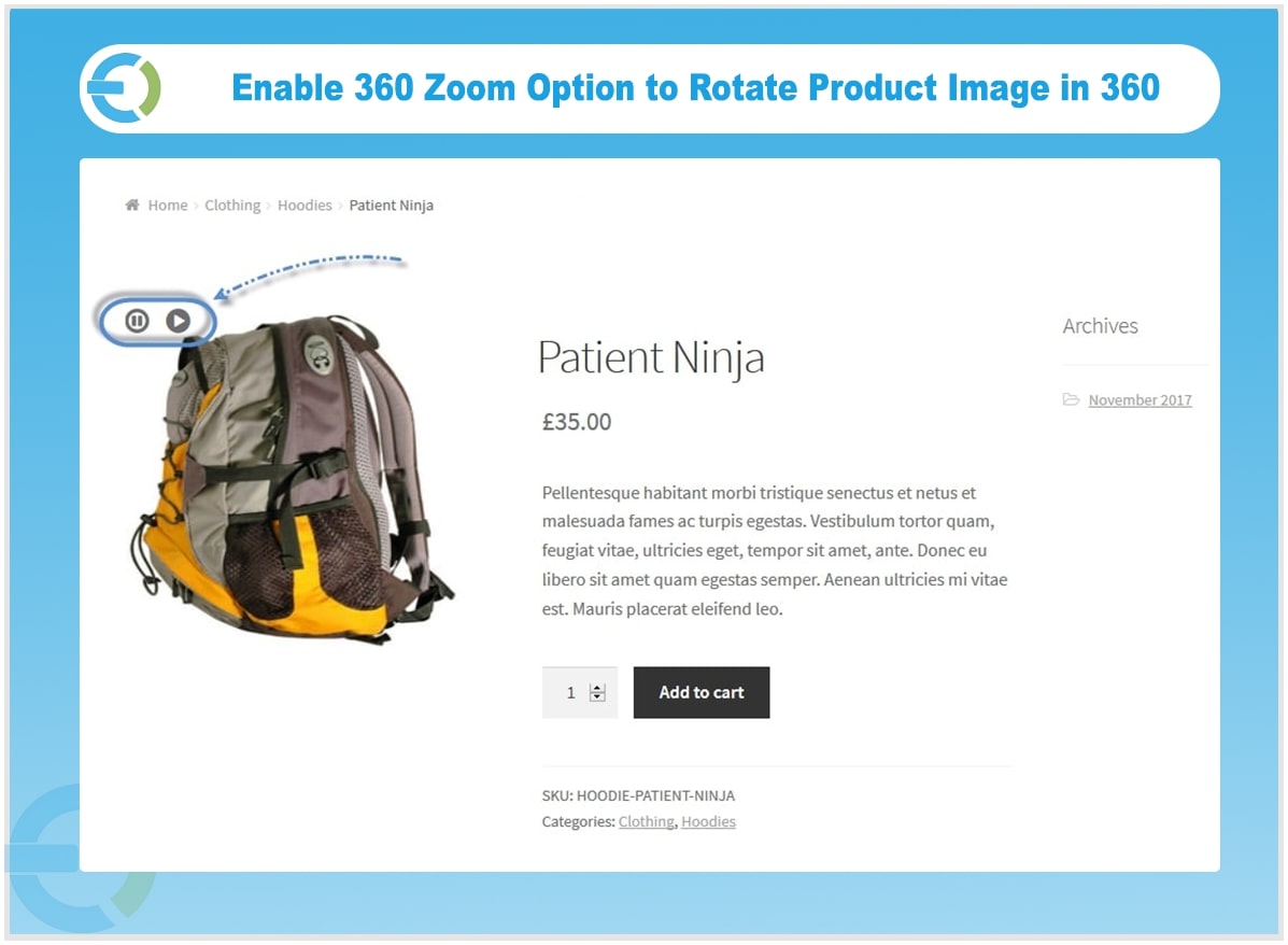 Product Image Zoom Plugin, Magnify on Hover & Click by